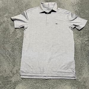 Vineyard Vines On The Go Sankaty Performance Polo Mens XS Golf Gray